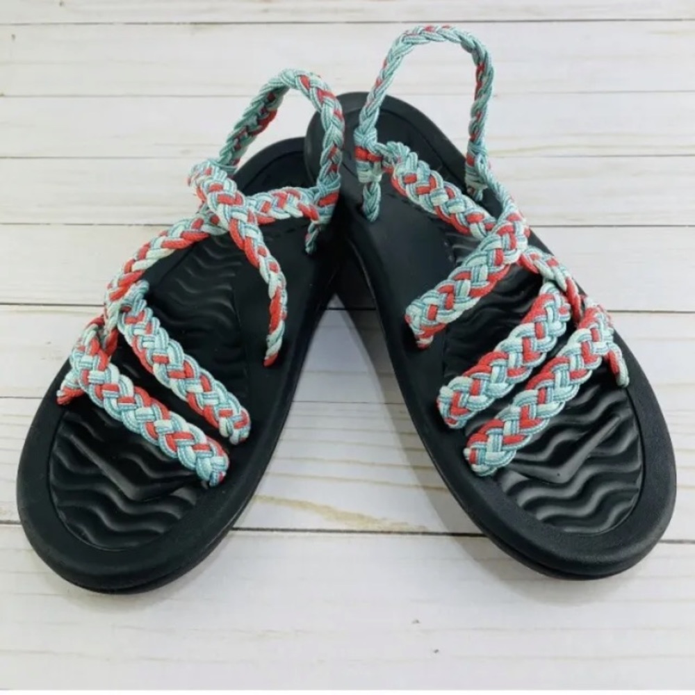 4-16 Megnya sandals orthotic arch support rubber braided 11 NEW walking